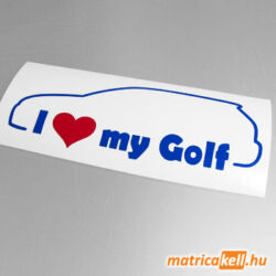 I love my Volkswagen Golf 5 matrica