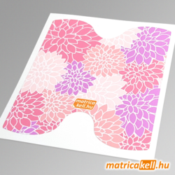 IQOS 3 duo védőfólia matrica rózsaszín dália virág mintával