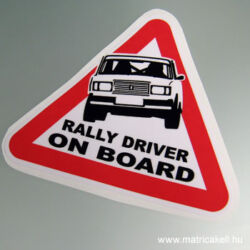 Lada Rally driver on board matrica