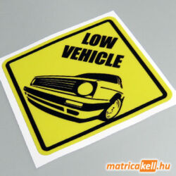 Low vehicle Volkswagen Golf 2 matrica