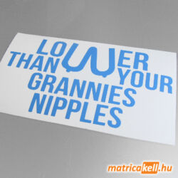 Lower than your grannies nipples matrica