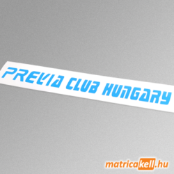 Toyota Previa Club Hungary matrica (felirat)
