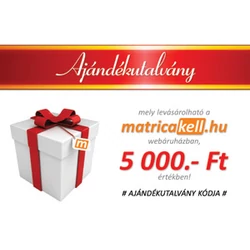 Ajándékutalvány 5000.- Ft