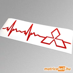 Mitsubishi szívdobbanás matrica (pulzus, ekg)