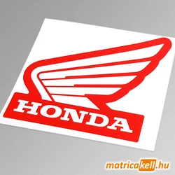 Honda wing logo motoros matrica - bal oldalra