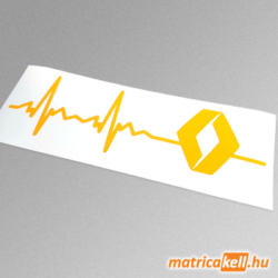 Renault szívdobbanás matrica (pulzus, ekg)