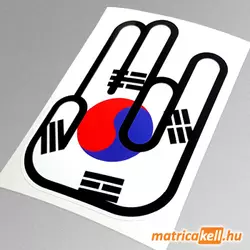 Shocker matrica Koreai zászlóval