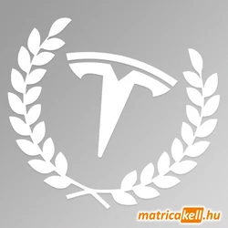 Tesla babérkoszorú matrica