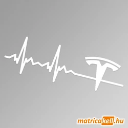 Tesla szívdobbanás matrica (pulzus, ekg)