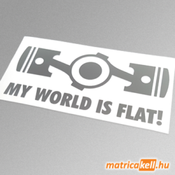 My World is flat matrica