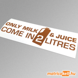 Only milk & juice come in 2 litres matrica