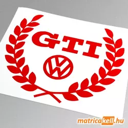 Volkswagen GTI babérkoszorú matrica