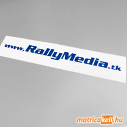 RallyMedia.hu felirat matrica