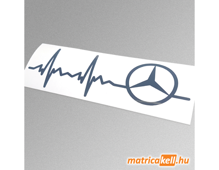 Sticker Cardiogram Mercedes