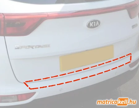 KIA Sportage IV hátsó lökhárító védőfólia