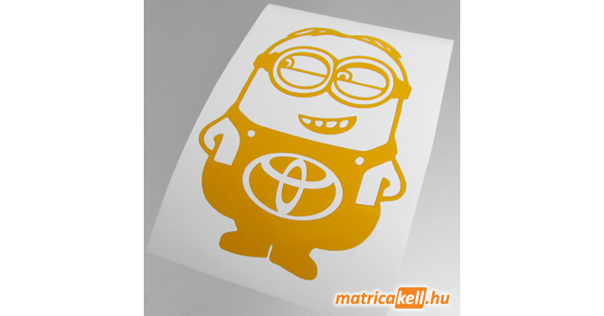 Minion Toyota Matrica Toyota Matricák Autómatricák Lámpafóliák és