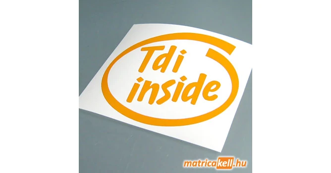 TDI inside matrica - Volkswagen matricák