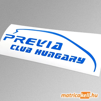 Toyota Previa Club Hungary matrica (logo)