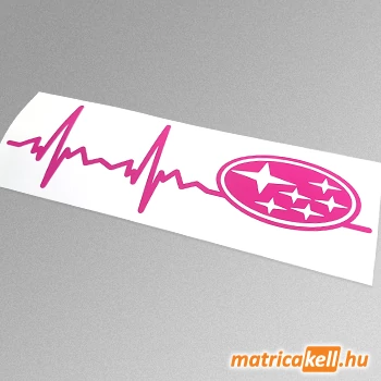 Subaru szívdobbanás matrica (pulzus, ekg)