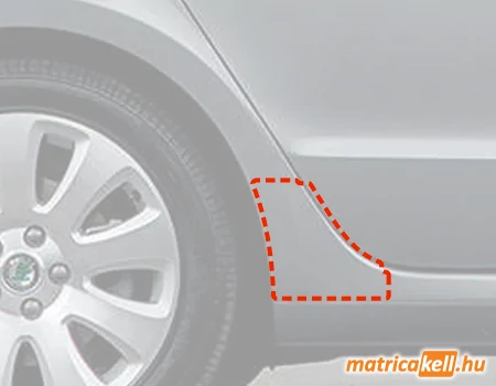 Skoda Superb 3T kőfelverődés ellen védő fólia matrica