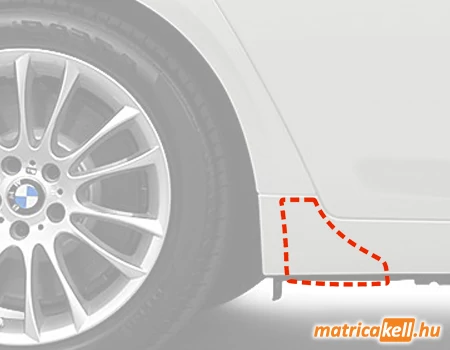 BMW F01 F02 (7-es széria) kőfelverődés ellen védő fólia matrica